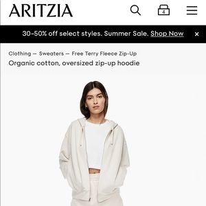 Wilfred Free Terry Fleece Zip-Up